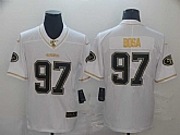 Nike 49ers 97 Nick Bosa White Gold Vapor Untouchable Limited Jersey,baseball caps,new era cap wholesale,wholesale hats